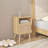 Nightstand Side Table With Open Shelf