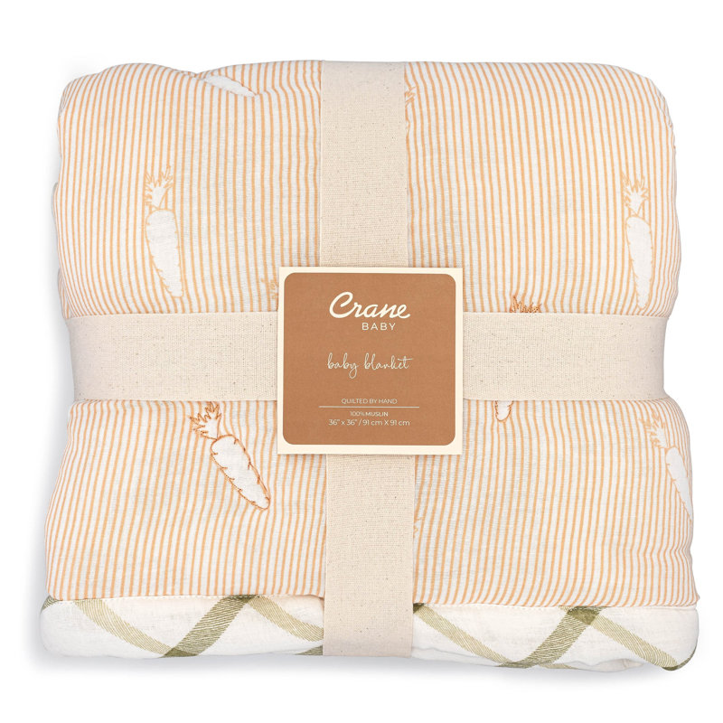Clementine Fruits & Veggies Cotton Quilted Blanket