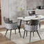 Chaise avec accoudoirs à dossier rembourré Jonn-730248344