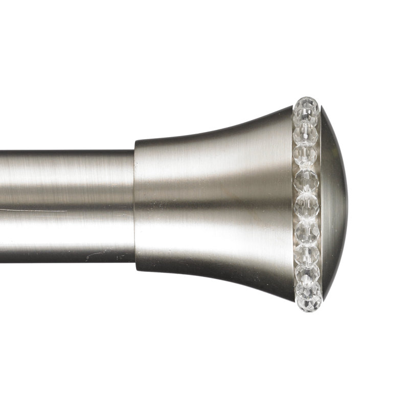 Tringle à rideaux simple 1,13 po Butters, H 3 po x l 48 po x P 6 po, Inoxydable