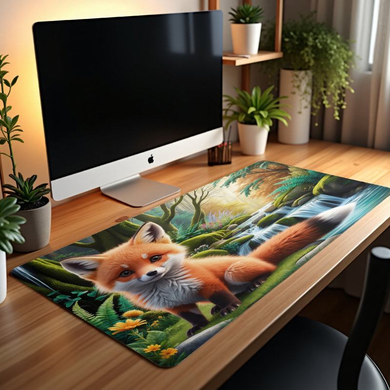 Polyester Desk Pad, 14.4x12.1