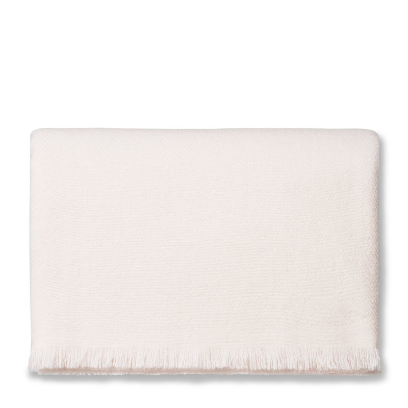 Noe Cashmere Throw, White