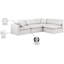Canapé modulaire en similicuir 4 pièces Itala-94482383