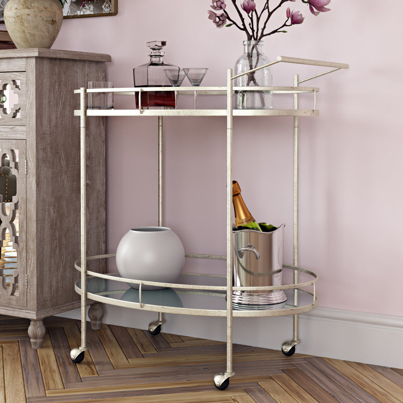 Oxendine Metal Bar Cart