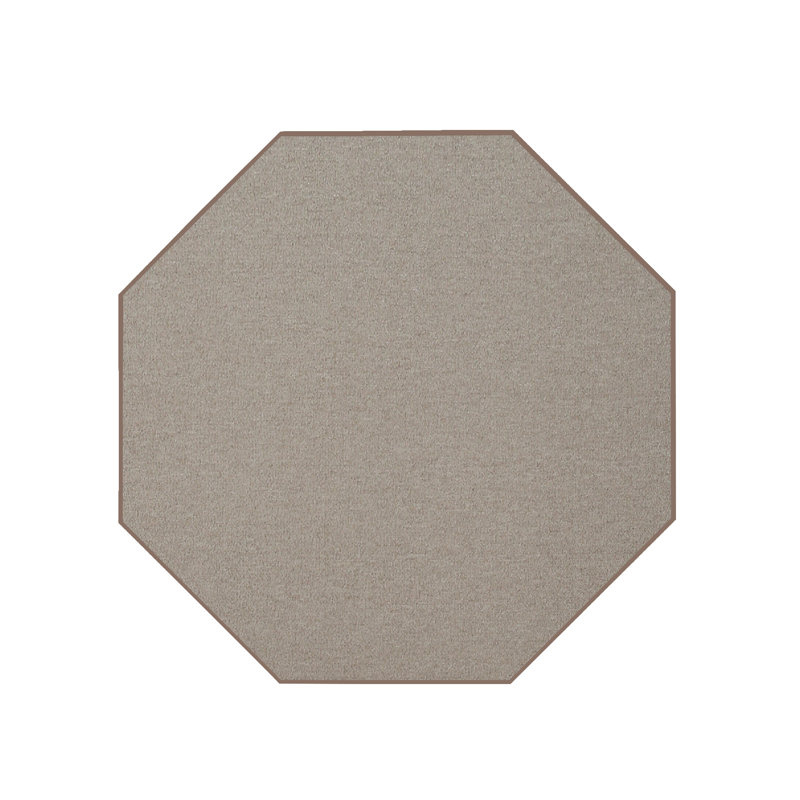 Tapis de couleur unie pour l'intérieur et l'extérieur commercial Furnish my Place, Octogone 5 pi