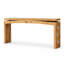 Console minimaliste et moderne à motif géométrique incrusté, profil mince, idéale pour une entrée, un corridor ou un dossier de canapé.-1160744818