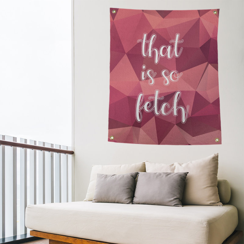 Tapisserie en polyester so fetch art, H 59 pi x l 50 po