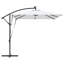 Umbrella with LED Strip Lights Polyester and Aluminium Outdoor Parasol-1633500823-1633500816
