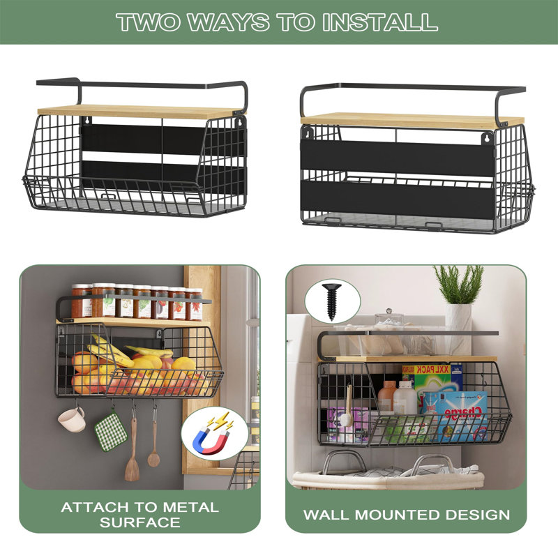 Stainless Steel Spice Rack, Black