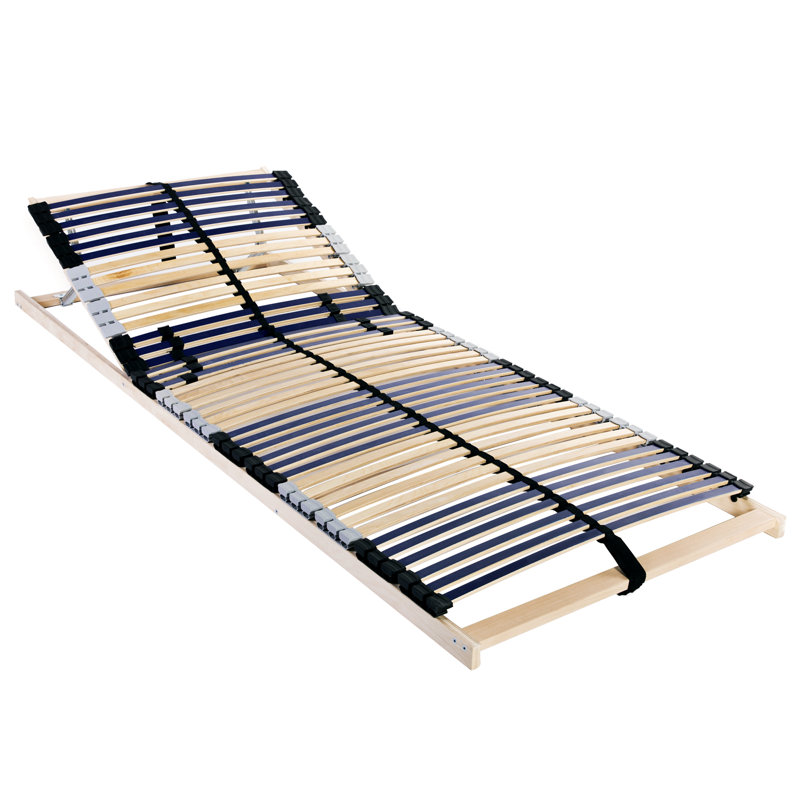 Slatted Bed Base Brown Solid Beech Wood, Single (3')