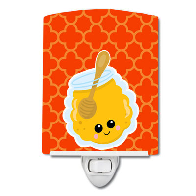 Honey Jar Face Ceramic Night Light