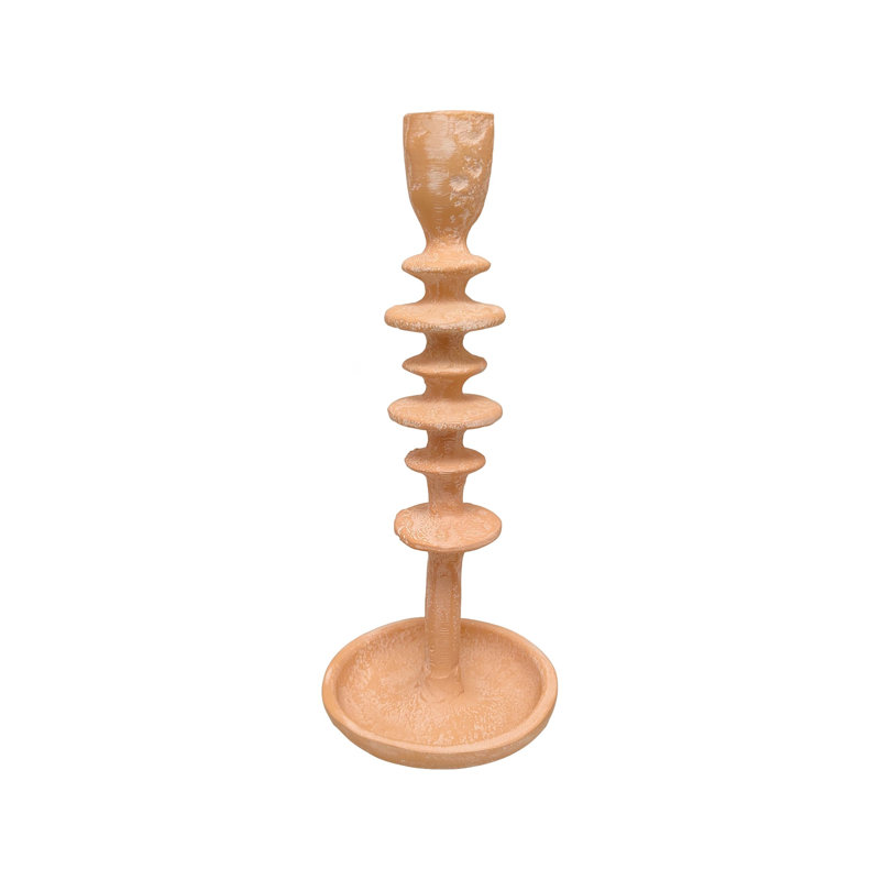 Porte-bougie moutarde
