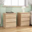 Ensemble de 2 tables de chevet en bois avec 3 tiroirs-1938565406-1938565401