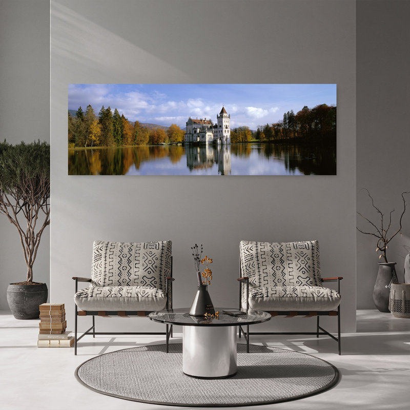 Anif Castle, art paisible d'automne, paix, H 60 po x l 20 po