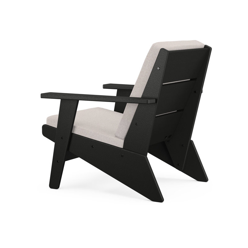 Méridienne POLYWOOD® Riviera, Brume grise, Noir