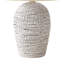 Ezzy Table Lamp With White Rope-Style Rattan Base, Ivory Linen Shade-117053992