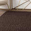 Tapis brun en laine crocheté à la main Amaty-1026074072