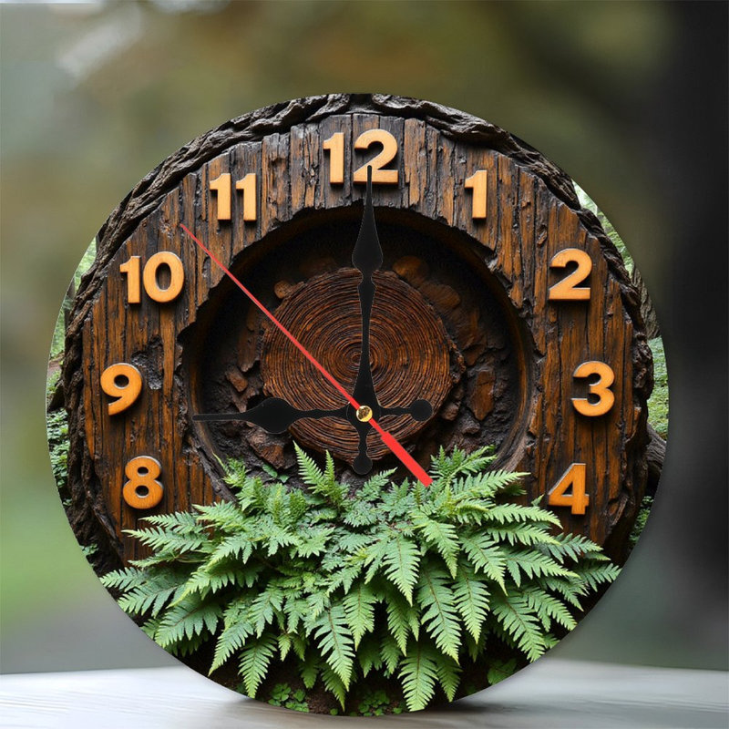 Horloge murale en bois
