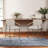 Counter Stool with iron frame-Set of 2-Espresso+Beige-1622922652