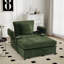 Fauteuil d'appoint surdimensionné en chenille avec repose-pieds-1159891352