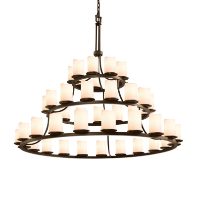 Lustre 45 lumières CandleAria Dakota