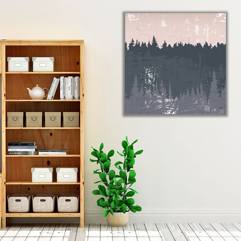 «Evening Forest II», reproduction d'art sur toile, H 20 po x l 20 po