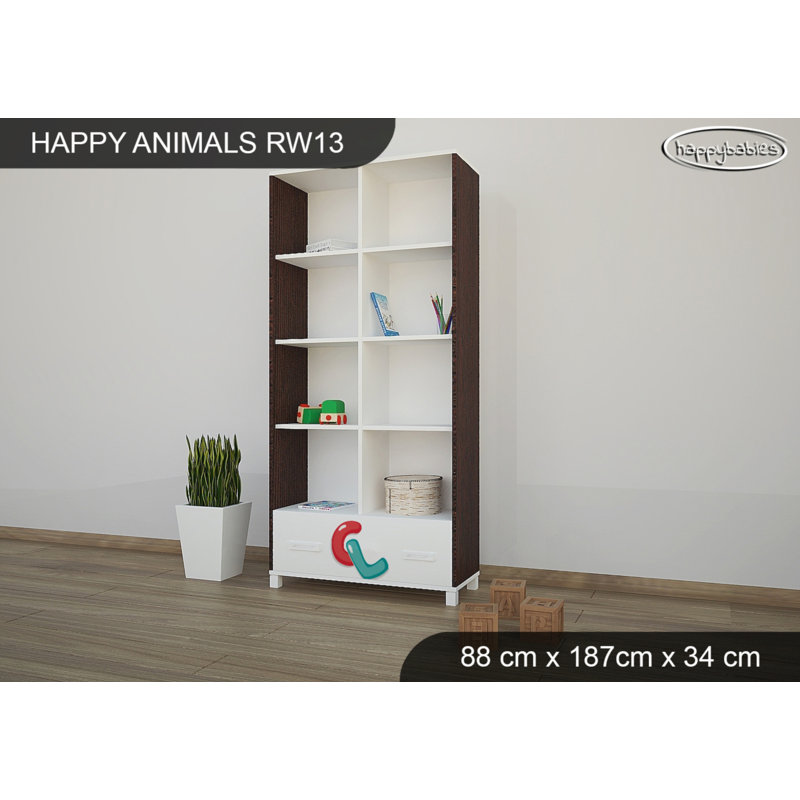 187 cm H X 88 cm W Kids Cube Bookcase, Wenge Chestnut
