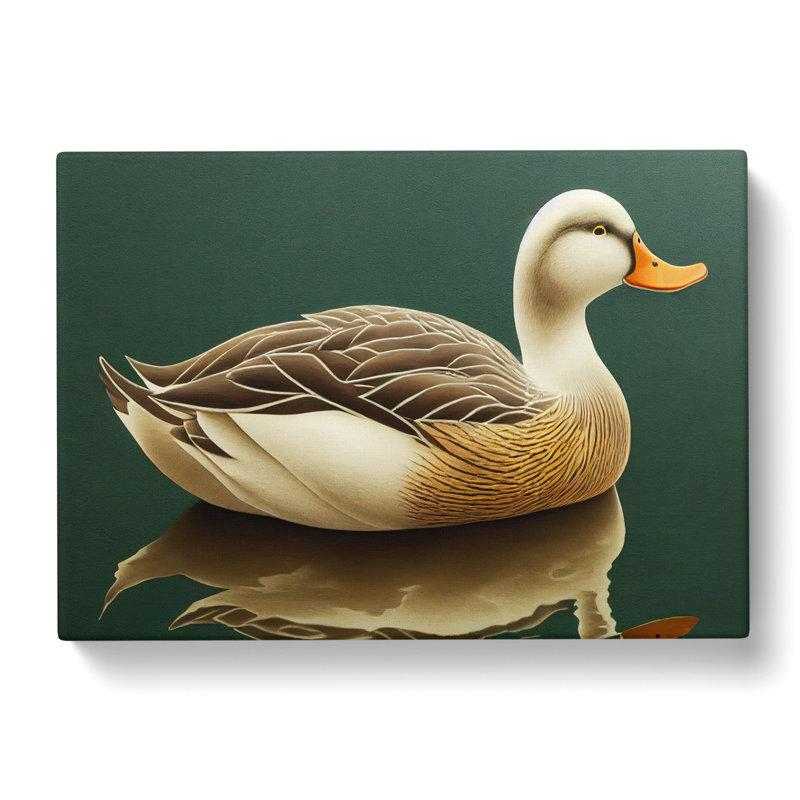 Serene Duck - Wrapped Canvas, 35cm H x 50cm W x 3cm D
