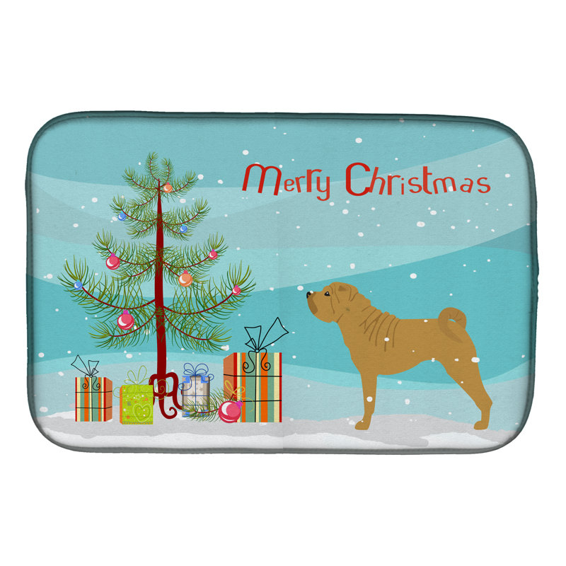 Tapis de séchage en sapin de noël partagé pei merry