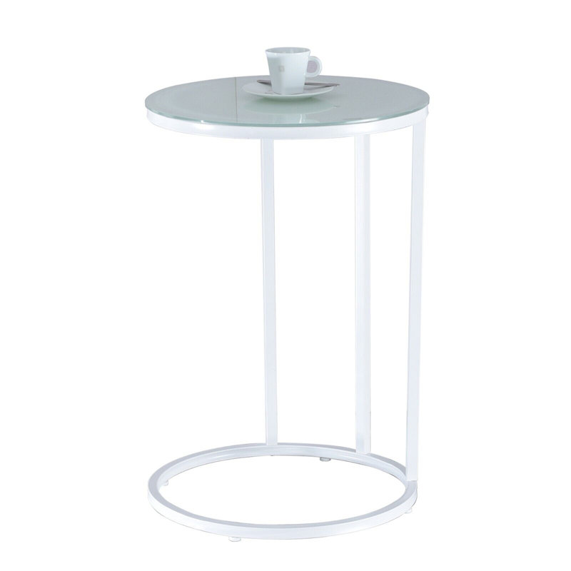 Heston C Table, White, White
