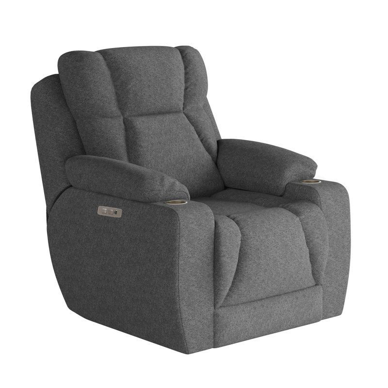 Fauteuil inclinable mural électrique, Gris foncé, Chenille