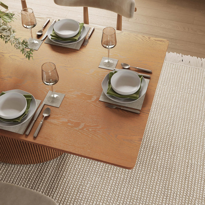 Table de salle à manger rectangulaire, H 29,92 po x L 70,87 po x l 35,43 po