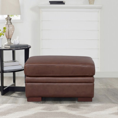 Repose-pieds en cuir Dillon