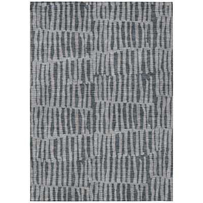 Borman Striped Indoor / Outdoor Rug