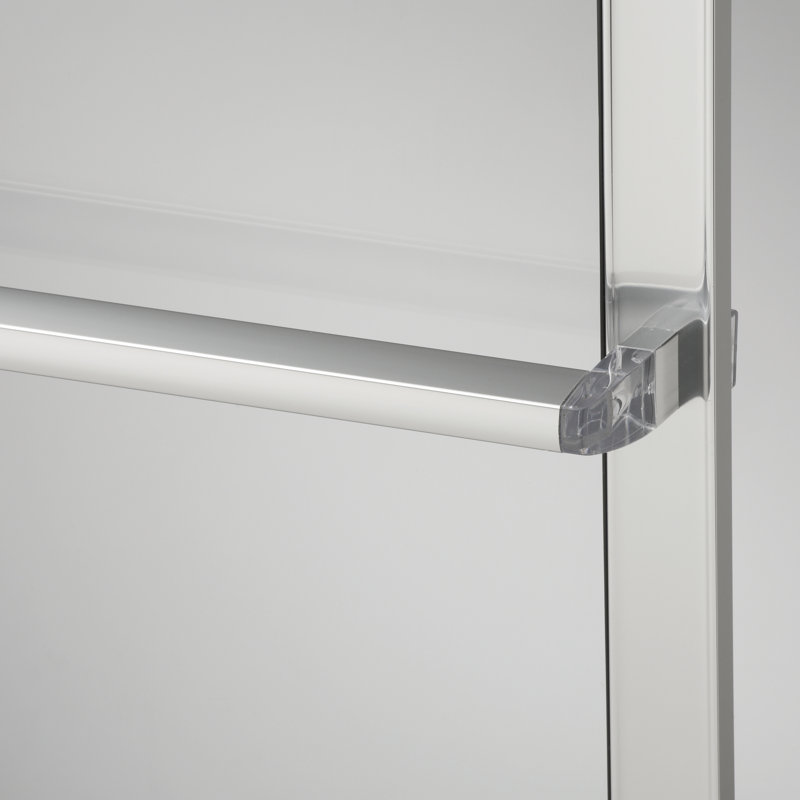 Deluxe 59'' - W x 58.5'' H Bypass Door Framed Tub Door with, Silver, Rain