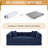 63" Boneless Corduroy Sleeper Sofa Bed, Modular Futon Couch, Compression Foam Sofa with 2 Pillows, No Assembly Required-79693598-76797013