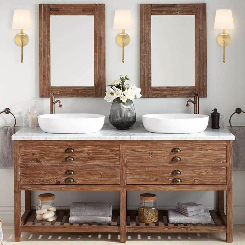 Wallache Modern Midcentury Iron LED Vanity, 1