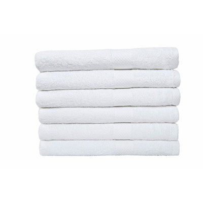 UltraSoft Quick-Dry Cotton Bath Towels - 6 Pack, 24x48 inches, High Absorbency, Lightweight, Ideal for Home, Spa, Hotels, and Pools