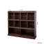 Bibliothèque à 10 tablettes, noyer