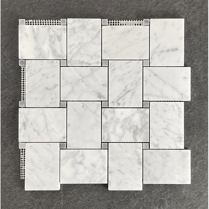 Carreaux de marbre et de mosaïque en marbre naturel, Marbre de Carrare / gris