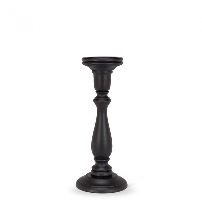 Pilier de table, Noir, H 14,5 po x l 6 po x P 6 po