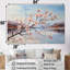 Cornouiller fleurissant sur la plage - ensemble d'art mural en toile de cornouiller-107751887-107751892