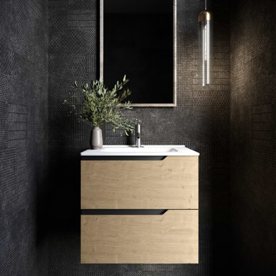 Ensemble de meuble-lavabo simple 24 po avec plateau en céramique Arden