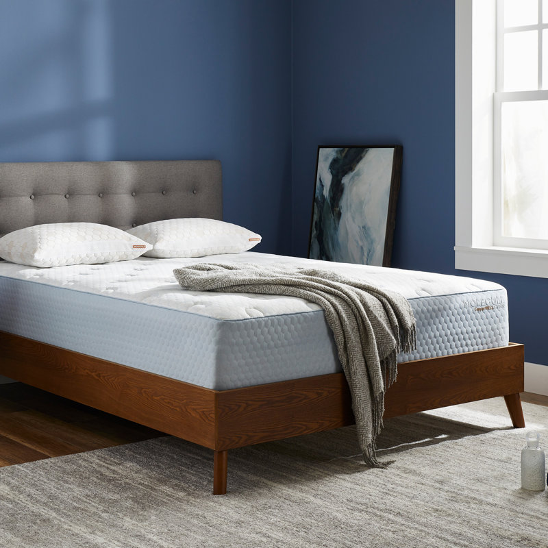 MOLECULE CopperWELL 13" Hybrid Cooling Gel Memory Foam and Encased Coil Medium Firm Mattress, Full