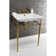 Edwardian Ceramic Rectangular 25" Console Bathroom Sink