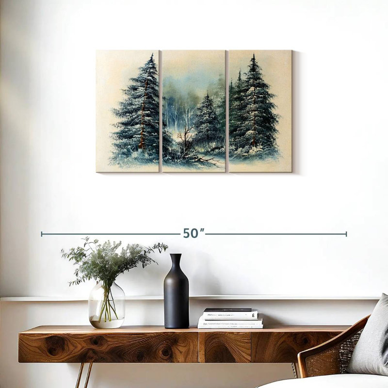 Harnek Winter Evergreen Forest, H 20 po x l 33 po