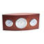 Analogue Wood Quartz Movement / Crystal Tabletop Clock Brown Wood