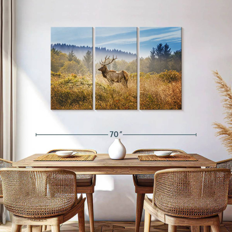 Brampt Yosemite Valley Meadow Elk, 36" H x 57" W