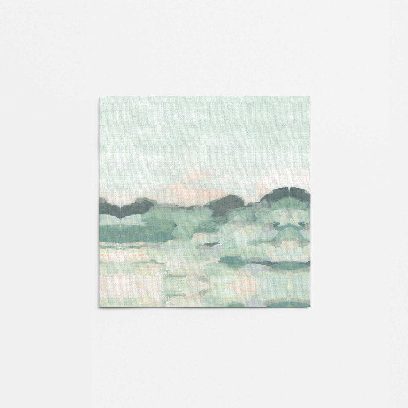 «Rolling Verdant Landscape II», reproduction sur toile, 16" H x 16" W, Toile tendue