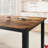 Living Room 78 Inch Kitchen Table for 6-8 People, Industrial Dining Table w/Metal Frame, Wide Large Rectangular Dinner Table-551415800